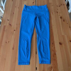 Lululemon Wunder Train with Pockets Cerulean Blue 10 25"